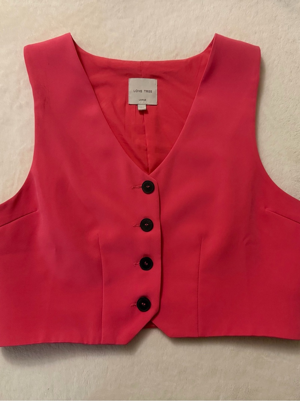 Love Tree Bright Pink Vest
